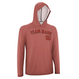 Custom Copper Rose Orange Red UV-Hoodie