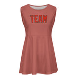 Custom Copper Rose Orange Red Cheerleader Dress