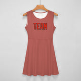 Custom Copper Rose Orange Red Cheerleader Dress