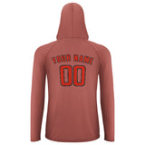 Custom Copper Rose Orange Red UV-Hoodie
