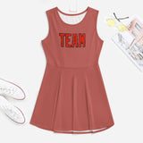 Custom Copper Rose Orange Red Cheerleader Dress