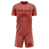 Custom Copper Rose Orange Red Soccer Jersey