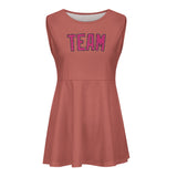 Custom Copper Rose Pink Cheerleader Dress