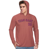 Custom Copper Rose Pink UV-Hoodie