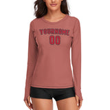 Custom Copper Rose Red Women's Long-Sleeve Shirt