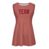 Custom Copper Rose Red Cheerleader Dress