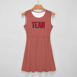 Custom Copper Rose Red Cheerleader Dress