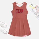 Custom Copper Rose Red Cheerleader Dress