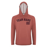 Custom Copper Rose Crimson Red UV-Hoodie