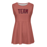 Custom Copper Rose Crimson Red Cheerleader Dress