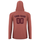 Custom Copper Rose Crimson Red UV-Hoodie