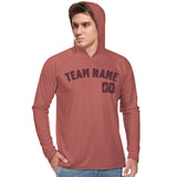Custom Copper Rose Crimson Red UV-Hoodie