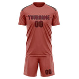 Custom Copper Rose Crimson Red Soccer Jersey