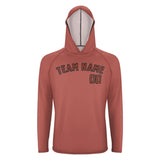 Custom Copper Rose Coral Red UV-Hoodie