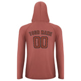 Custom Copper Rose Coral Red UV-Hoodie