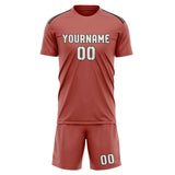 Custom Copper Rose White Soccer Jersey