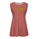 Custom Copper Rose Yellow Cheerleader Dress