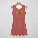 Custom Copper Rose Yellow Cheerleader Dress