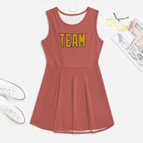 Custom Copper Rose Yellow Cheerleader Dress