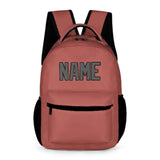 Custom Copper Rose Dark Grey Kids Backpack