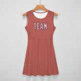 Custom Copper Rose Light Pink Cheerleader Dress