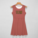 Custom Copper Rose Khaki Cheerleader Dress