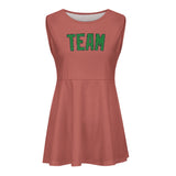 Custom Copper Rose Emerald Green Cheerleader Dress