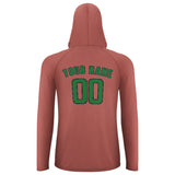 Custom Copper Rose Emerald Green UV-Hoodie