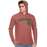Custom Copper Rose Emerald Green UV-Hoodie