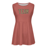 Custom Copper Rose Light Khaki Cheerleader Dress