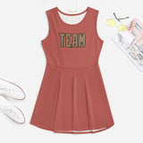 Custom Copper Rose Light Khaki Cheerleader Dress