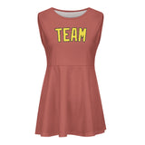 Custom Copper Rose Light Yellow Cheerleader Dress