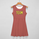 Custom Copper Rose Light Yellow Cheerleader Dress