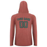 Custom Copper Rose Blue Green UV-Hoodie