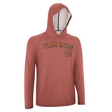 Custom Copper Rose Orange UV-Hoodie