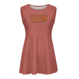 Custom Copper Rose Orange Cheerleader Dress