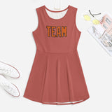 Custom Copper Rose Orange Cheerleader Dress