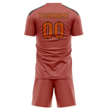 Custom Copper Rose Orange Soccer Jersey