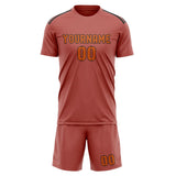 Custom Copper Rose Orange Soccer Jersey