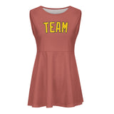 Custom Copper Rose Gold Cheerleader Dress