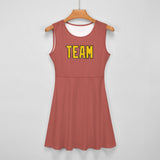 Custom Copper Rose Gold Cheerleader Dress