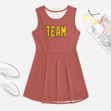 Custom Copper Rose Gold Cheerleader Dress