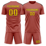 Custom Copper Rose Gold Soccer Jersey