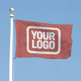 Custom Copper Rose White Flag