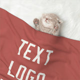 Custom Copper Rose White Pet Blanket