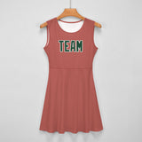 Custom Copper Rose Green Cheerleader Dress