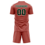Custom Copper Rose Green Soccer Jersey