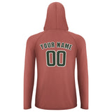 Custom Copper Rose Dark Green UV-Hoodie