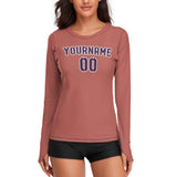 Custom Copper Rose Purple Women's Long-Sleeve Shirt