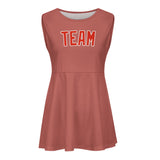 Custom Copper Rose Orange Red Cheerleader Dress